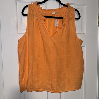 New Gap coral tank top size large
