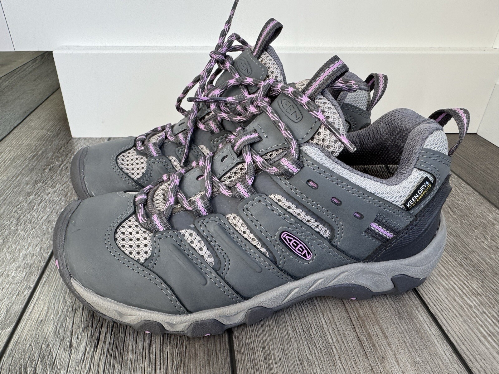 Scarpe da trekking KEEN Dry Koven donna taglia 6 grigio lilla impermeabili