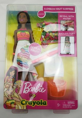 barbie crayola rainbow fruit surprise