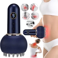 Electric Lymphatic Drainage Machine Meridian Massage Brush for Anti-Cellulite US