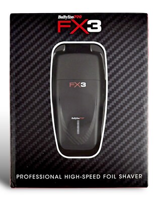 BaBylissPro FX3 Professional High Speed foil Shaver - FXX3SB - NEW, SEALED