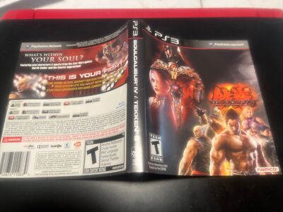 Soul Calibur IV Tekken 6 PS3 Box Cover Art Insert