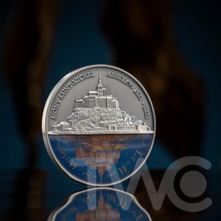 Mont Saint Michel Abbey 500th Anniversary 2 oz Silver Coin 5$ Niue 2023