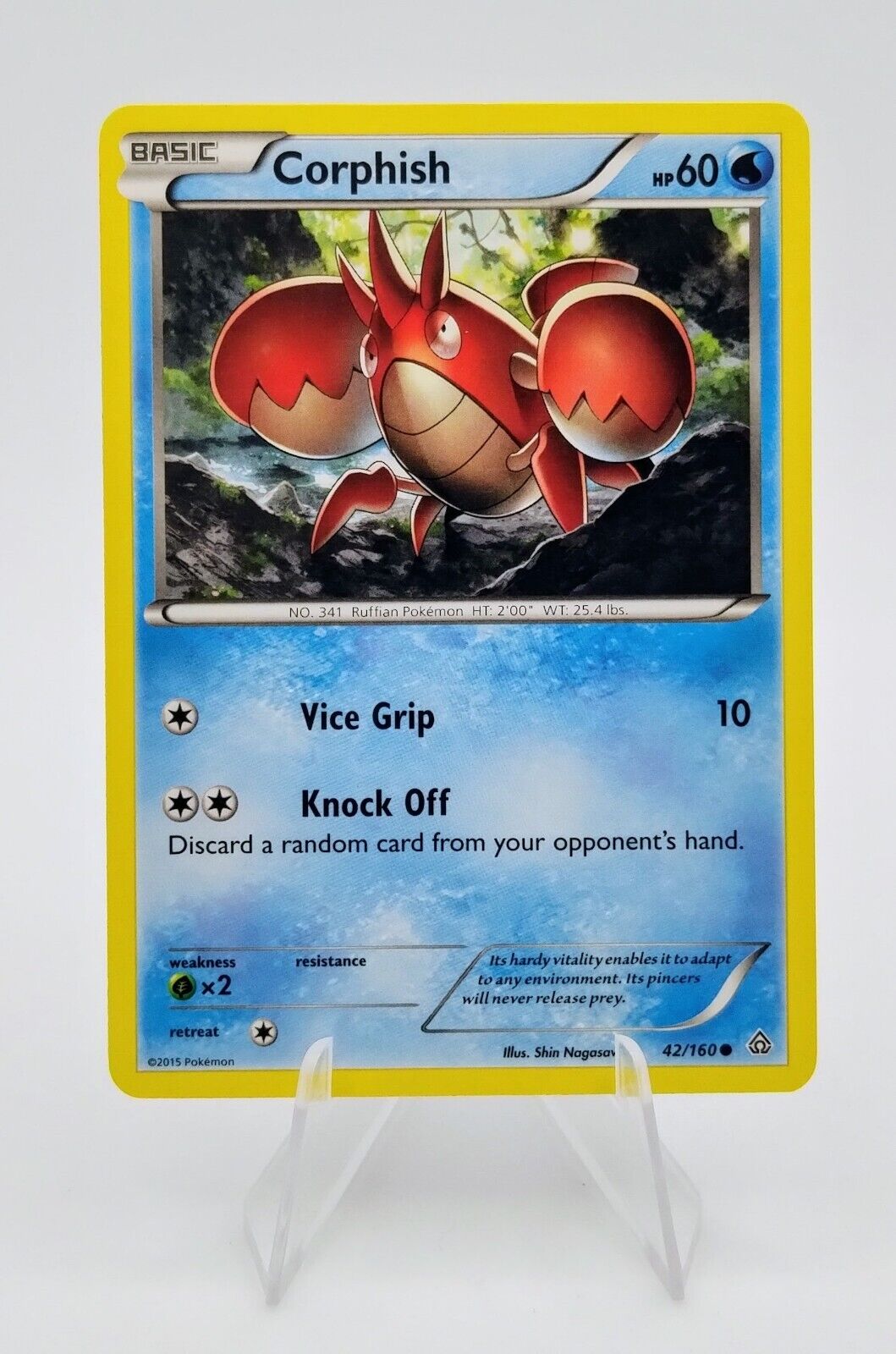 Corphish 42/160 XY Primal Clash 2015 Pokemon Card