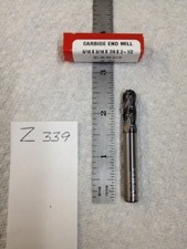 1 NEW HTC 5/16" DIAMETER CARBIDE END MILL. 145-4312. 4 FL BALL. 7/8" LOC (Z339)
