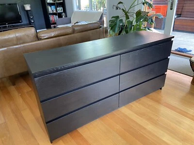 Ikea Kullen Chest Of 6 Drawers Black Dressers Drawers