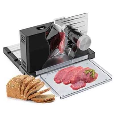Electric Meat Cutter Multifunctional Foldable 0-18mm Thickness Adjustable