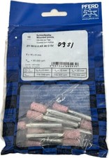 10x Schleifstift STEEL EDGE D8xH16mm 6 mm Edelkorund AR 46 ZY PFERD