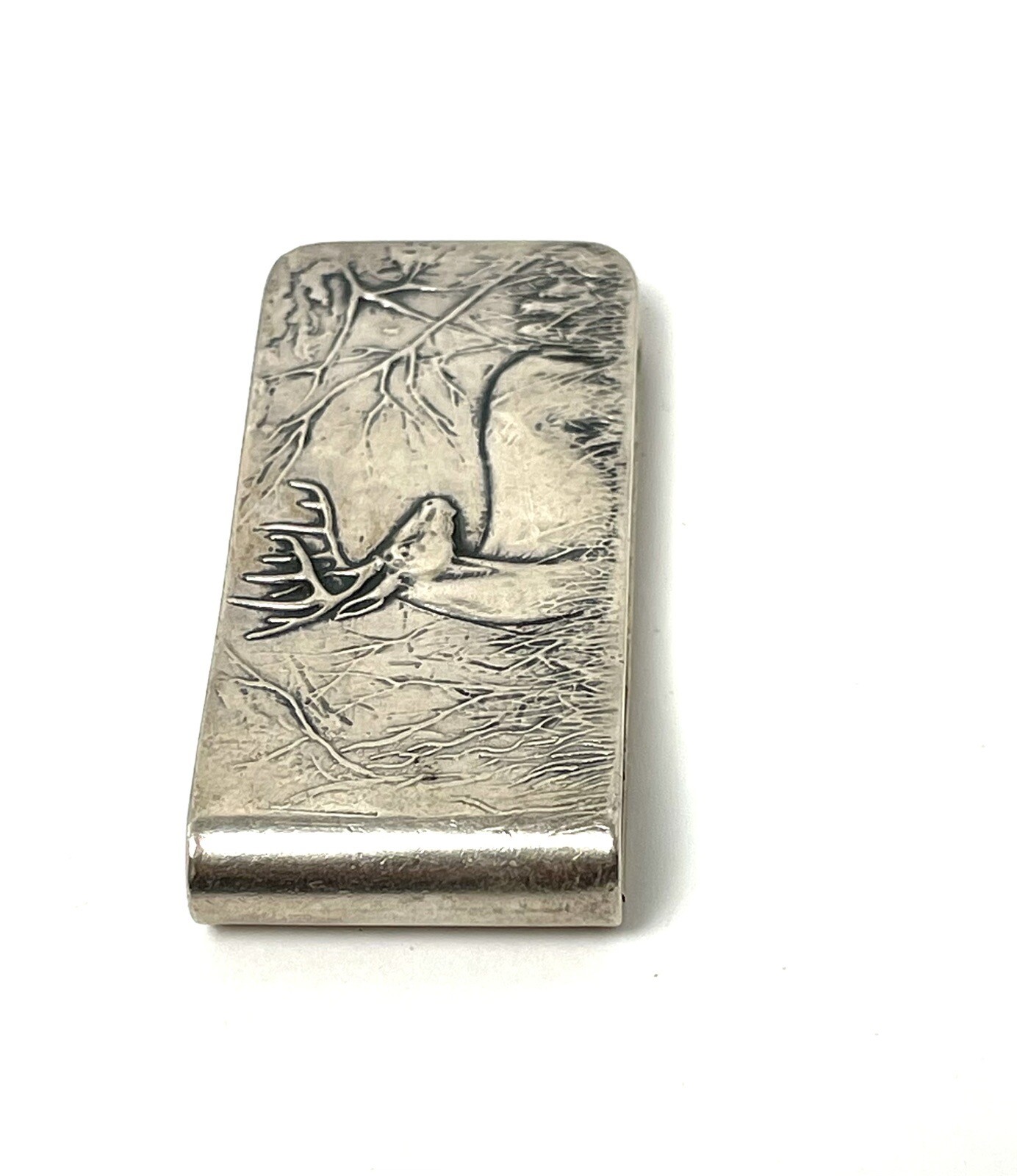 Vintage James Avery Engraved Money Clip Deer Hunting … Gem