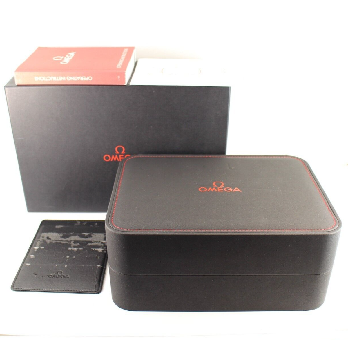 GENUINE OMEGA WATCH BOX BLACK SEAMASTER 300M LIMITED EDITION | eBay