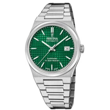 FESTINA Swiss Made AUTO 40MM Green Dial Men's Watch F20028-3