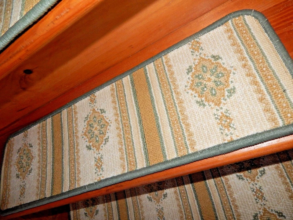 7 = ступеньки 9 x 30 дюймов ступени лестницы ТКАНЫЕ ШЕРСТЯНЫЕ. - Изображение 3 из 4