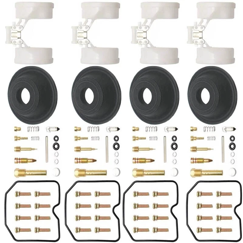 4X For KAWASAKI ZRX1100 ZRX1200 Carburetor Repair Kit Rebuild Diaphragm Float - Image 3 of 3