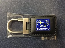 Subaru Logo Leather Key Tag Key ring Key Chain Outback Foreseter Wrx Sti Impreza