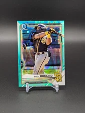 Eguy Rosario 2021 Bowman Draft Chrome Aqua Lava Refractor #'d 81/199 #BDC-33