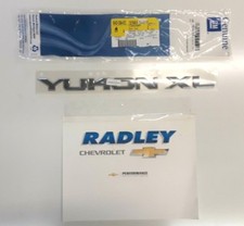 NEW OEM GM 07-14 YUKON XL CHROME "YUKON XL" EMBLEM  15825689