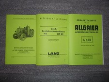 Beschreibung Deutz-Schlepper m. Gasanlage & Dreschmaschine HP & ETL Allgaier A22