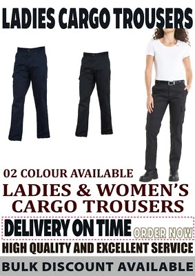 Uneek UC905 women Cargo Trousers Combat Pockets Workwear Pant Bottom Industry