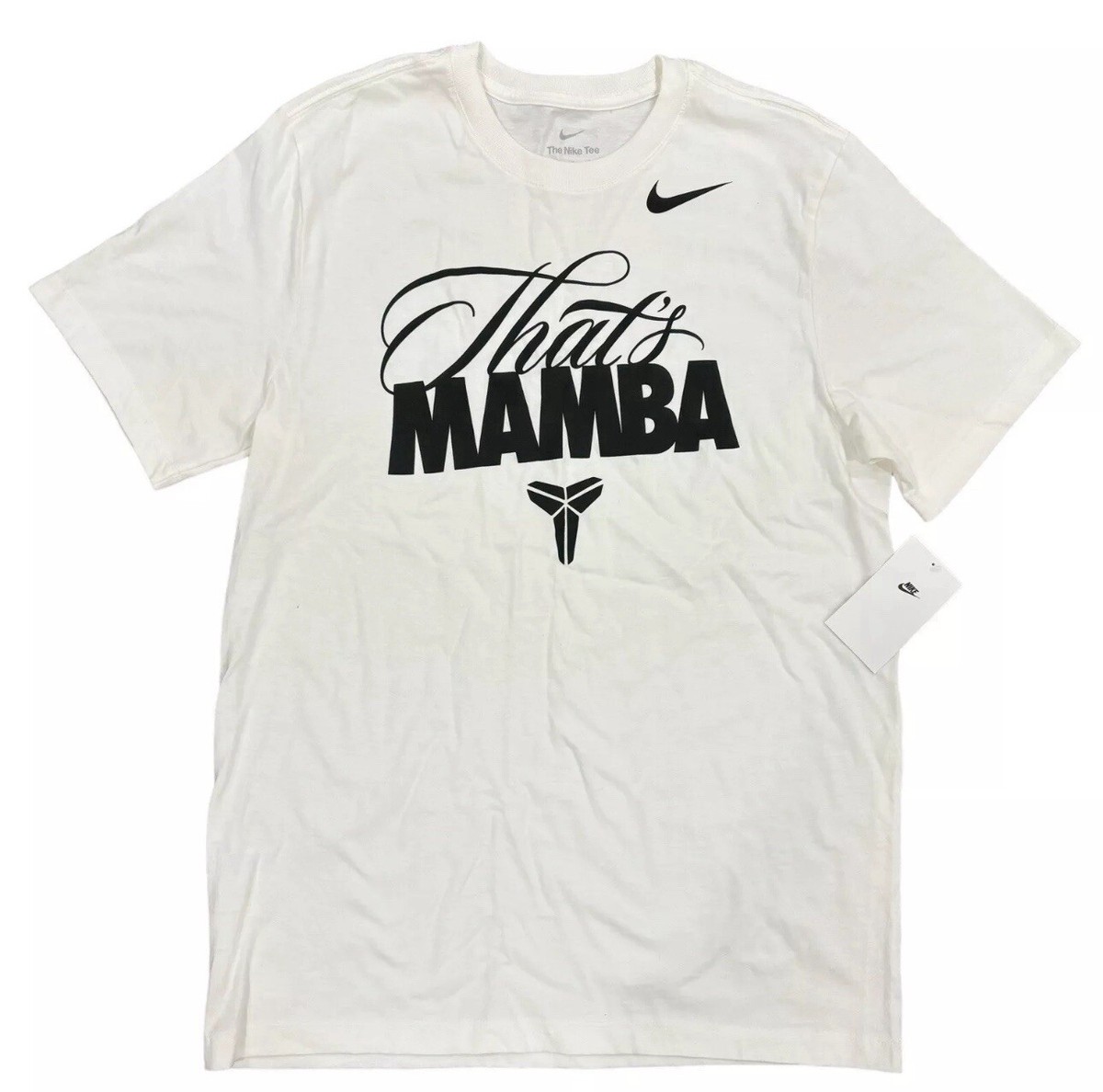 NIKE Kobe Bryant Tシャツ ホワイト Mサイズ NEW* Nike Kobe Bryant 'That's Mamba' White T-Shirt Men's Size