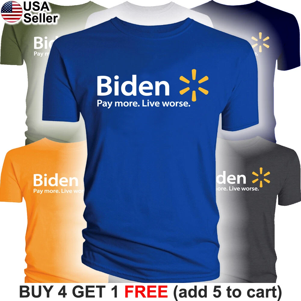 Biden Walmart Parody T-Shirt US Political FJB Trump 2024 Funny Let's Go  Brandon