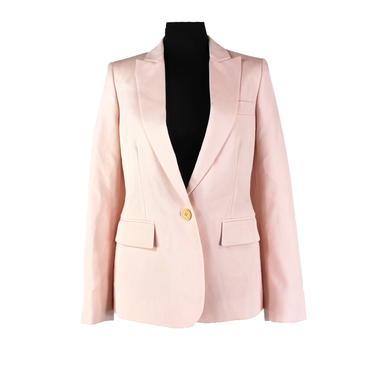 Stella McCartney — Stella McCartney Wool Blazer NEW Slim Single Breasted One Button Light Pink XS