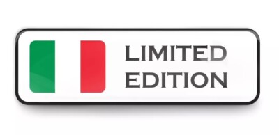 3D Gel Auto Italien Aufkleber Flagge Limited Edition Italy Italia Sticker Doming