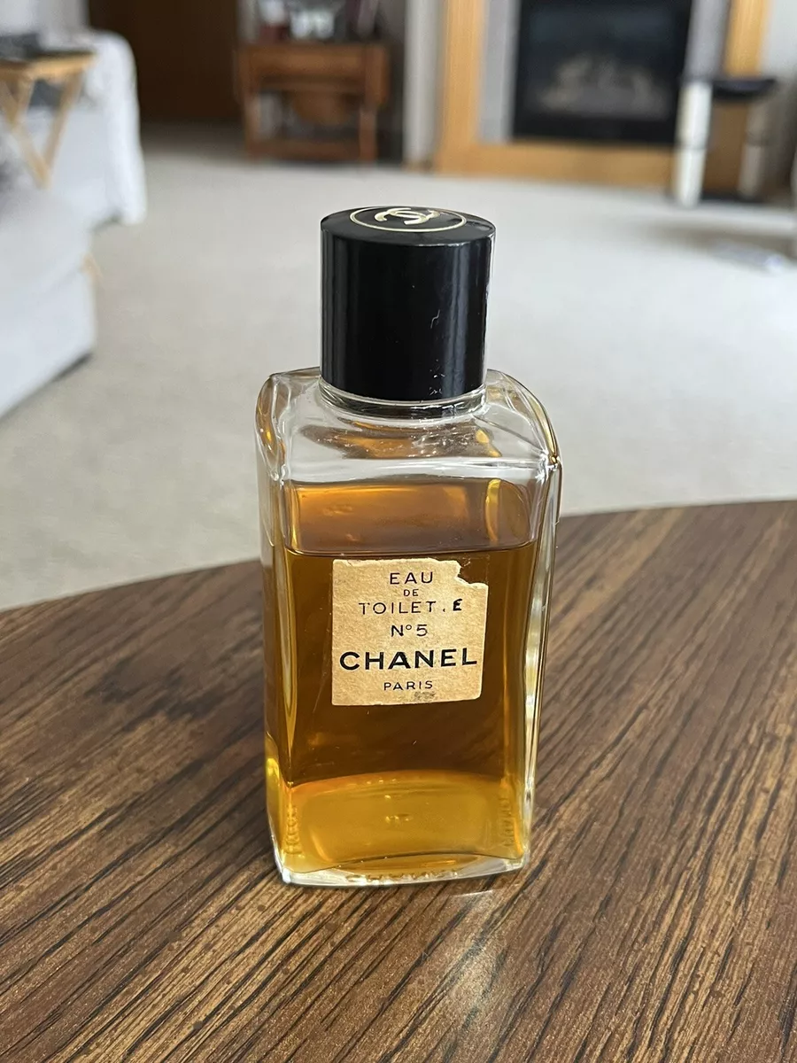 Vintage Partial 4oz Chanel No5 Eau de Cologne French Parfum / Perfume  Splash Flacon Bottle 1/3 Full