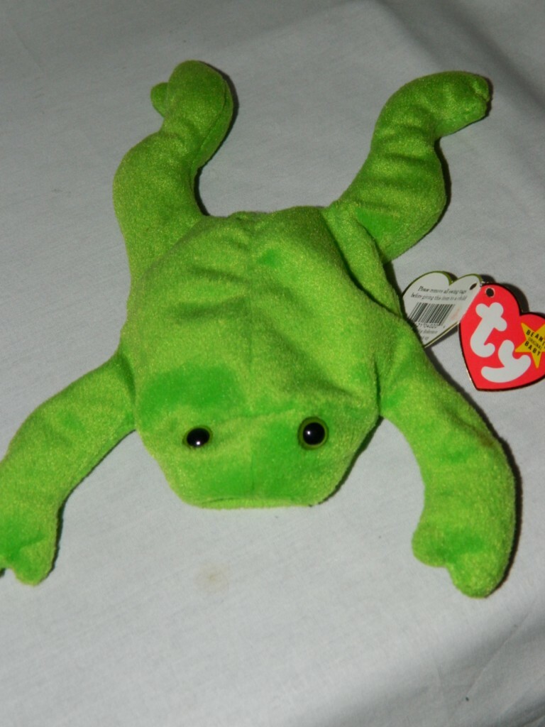 Beanie Baby 'LEGS' by TY 4TH GEN HANG, 3RD GEN TUSH TAG, PVC pellets,  retired