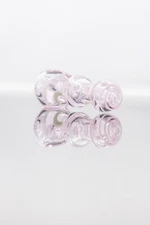 3.5" Collectible TOBACCO Pink Zig Zag Glass Hand Smoking Pipe w/ Carb Hole 