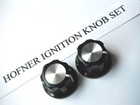 NEW GENUINE HOFNER IGNITION OR CT BEATLE CLUB BASS GUITAR KNOB SET