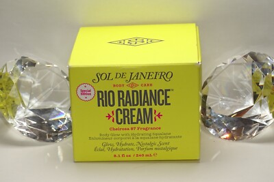 NIB, Sol de Janeiro RIO RADIANCE Body Cream 8.1oz 240mL Ltd Edition Discontinued