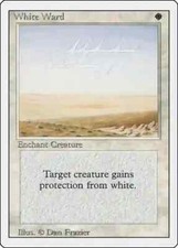 White Ward Revised Edition Light Play MTG Magic DNA GAMES
