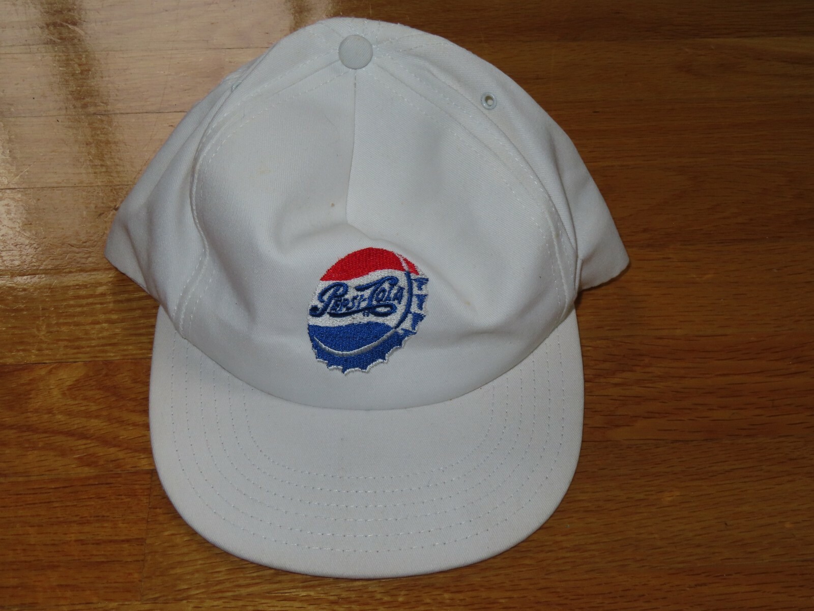 Vintage PEPSI-Cola Cap RED WHITE & BLUE Embroidered (Adjustable Snap Back) Cap