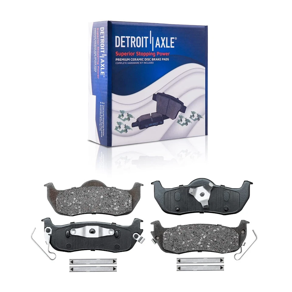 Rear Brake Rotors & Ceramic Pads for 2005 - 2010 Jeep Commander Grand Cherokee - Image 4 of 4