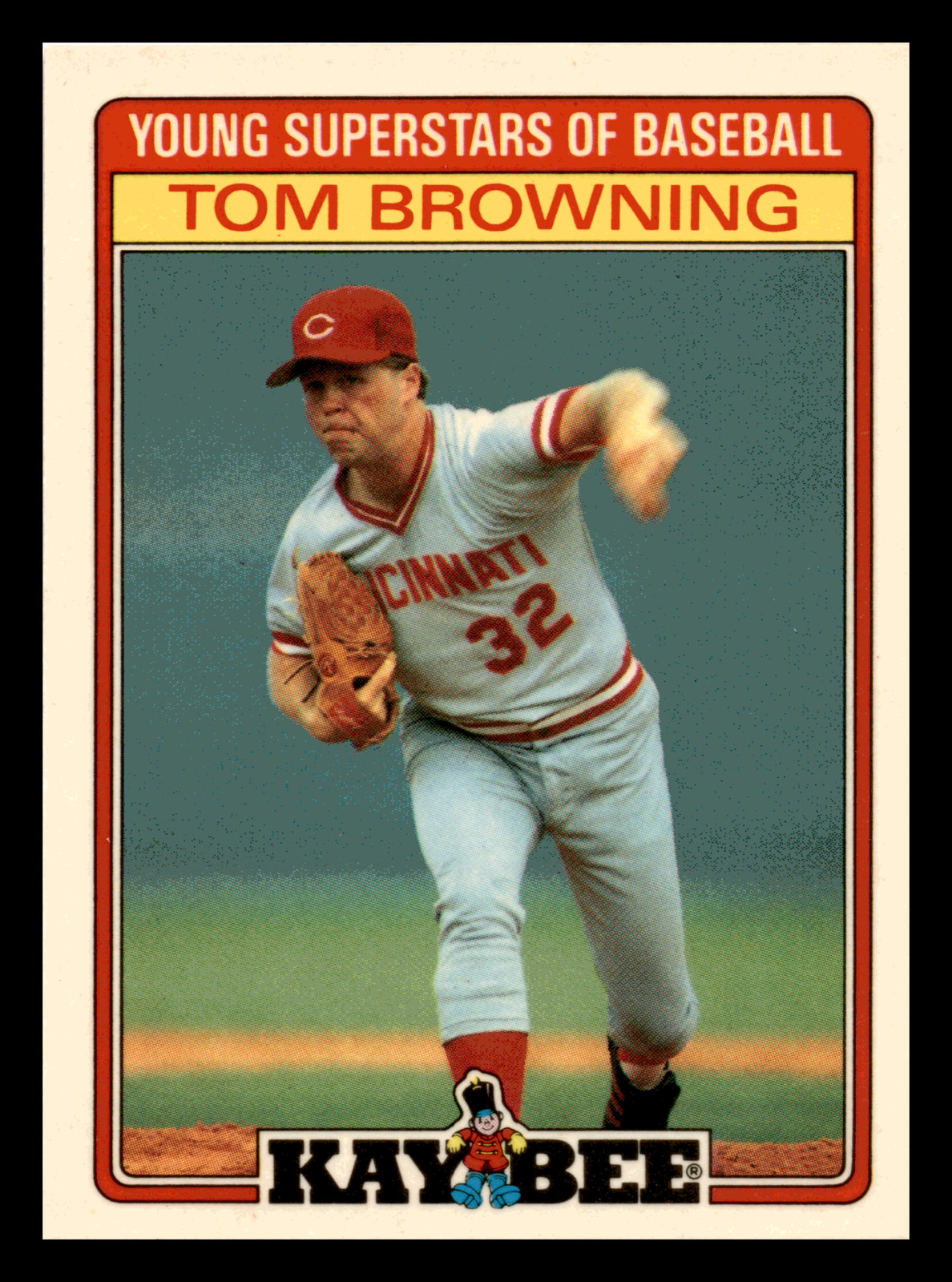 1986 Topps Kay-Bee Young Superstars of Baseball Tom Browning  #3