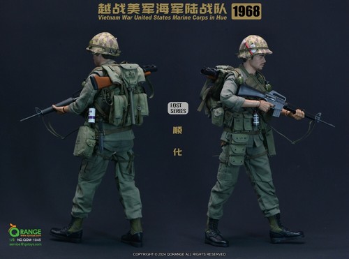 1:6 scale QOrange Vietnam War US Marine Corps in Hue 1968 40mm Grenade Bandolier - Picture 6 of 8