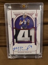 Michael Penix Jr 9/11 FOTL Exclusive National Treasures Collegiate RPA Jerz Mtch