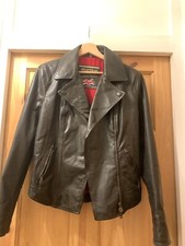 Vintage Matchless Ladies Leather Brown Motorcycle Jacket Size 44