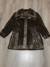 Pelz und Leder Jacke. gebraucht.