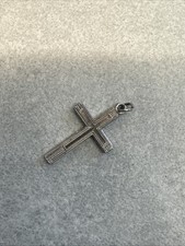 Very small FL Sterling Silver Cross mini tiny charm F49