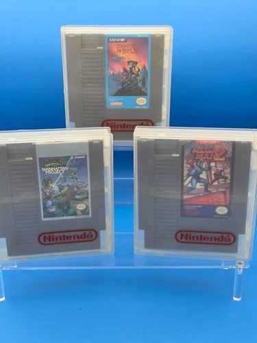 Shadow of the Ninja TMNT 3 Manhattan Project Mega Man 2 NES Lot Nintendo Tested