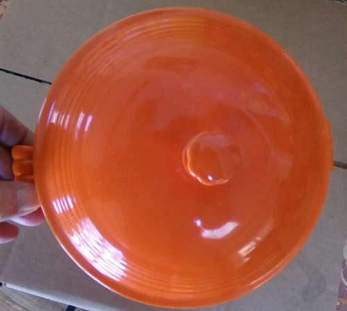 Fiesta Covered Casserole Dish With Lid Original Red Orange Vintage
