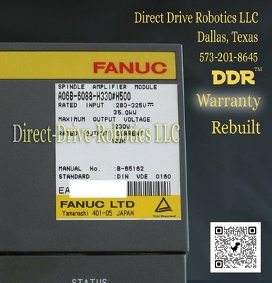 **12mo Warranty**Same Day Shipping Avail.**REBUILT** Fanuc A06B-6088-H330#H500