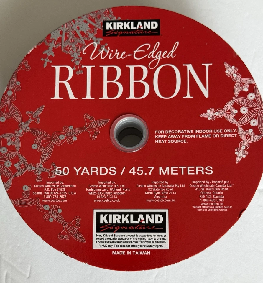 Kirkland Beautiful Purple Christmas Theme Wire Edged Ribbon 50 Yards 1.5” Wide. - Image 2 of 4