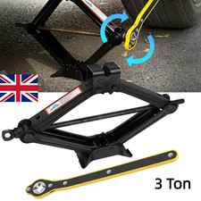 3?Ton Car Scissor Jack Set Hand Crank Wrench Included Auto Vehicle Garage Tool