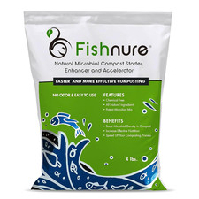 - Odor-Free Natural Microbial Compost Starter, 1 4-Lb Bag for 1000 Lb Compost Th