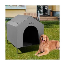 42  Outdoor Dog House for Large Breeds, Durable Large Dog Shelter with Wea