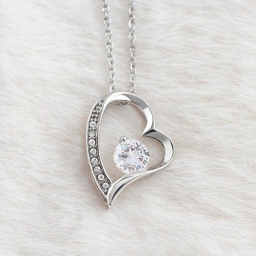 Wife Gift | I marry I married because I can't live without you | Heart Necklace - Picture 10 of 10