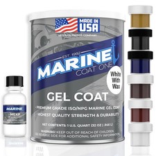 Gel Coat White with Wax and MEKP Catalyst for Boats and Fiberglass Repair