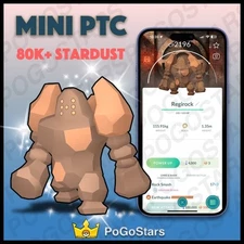Pokémon PTC Go - Shiny Regirock - 80K Stardust✨Special Background✨